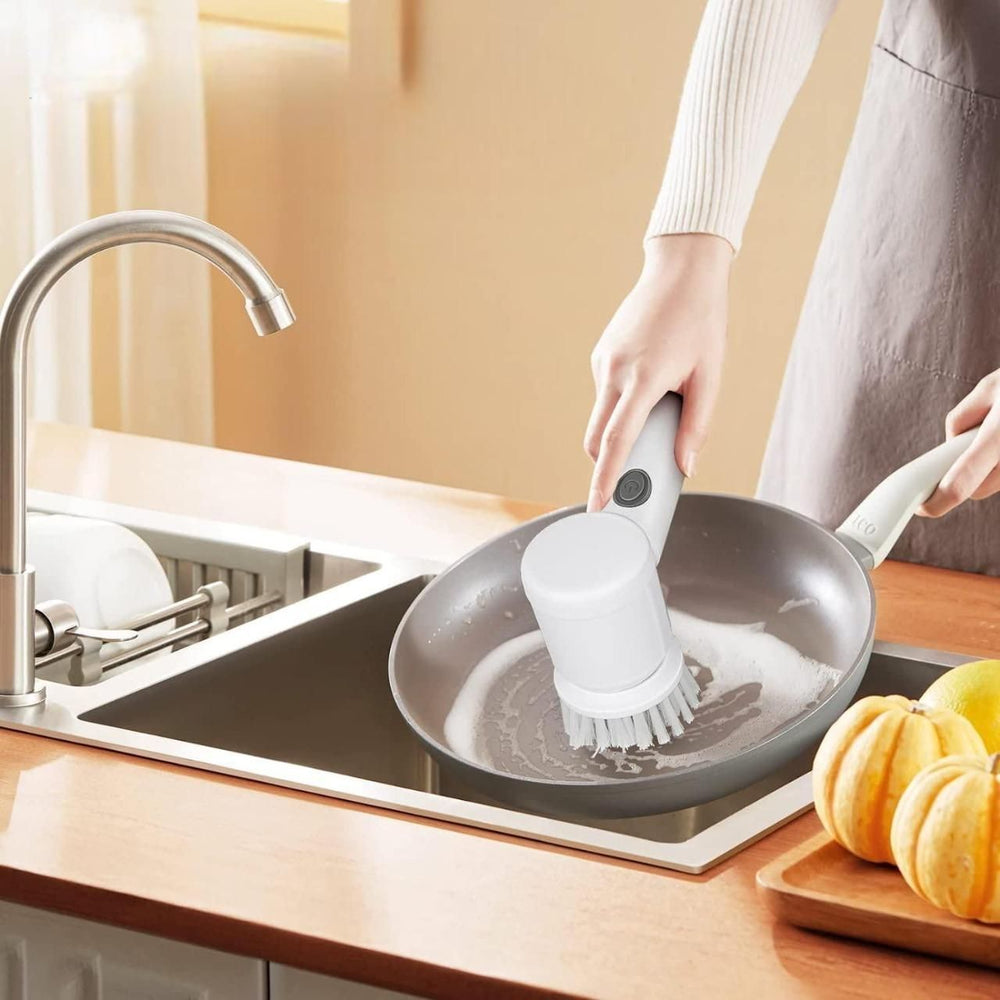 Handheld Scrubber with 5 Brush Heads