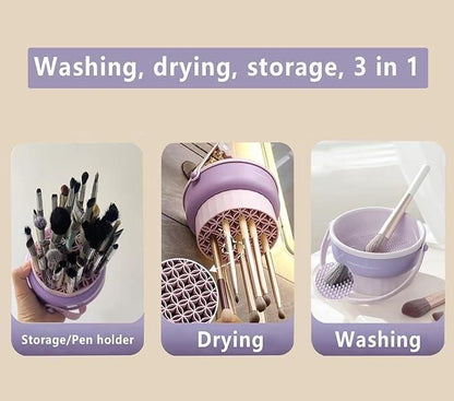 3 in 1 Makeup Brush Cleaner Bowl